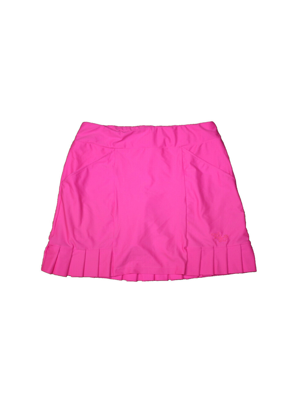 Tzu Tzu KENLEY SOLID GOLF SKORT 16" Lipstick Pink Size LARGE Pockets Pleat Hem